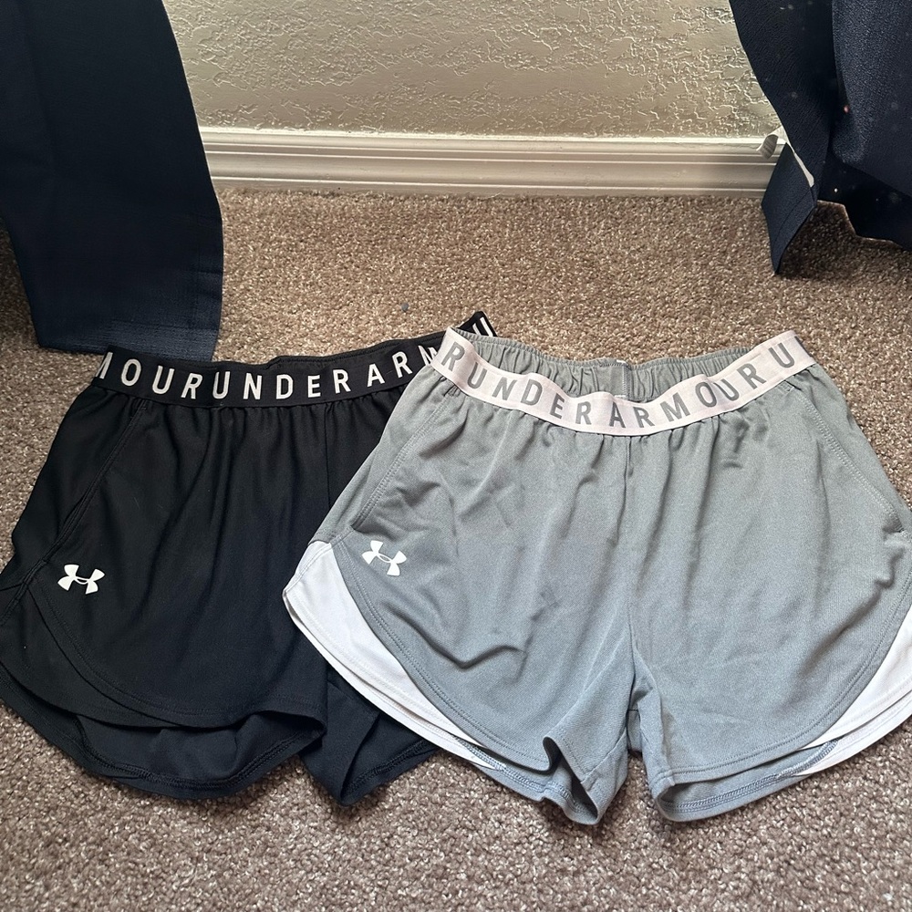 Two pairs under armour shorts
